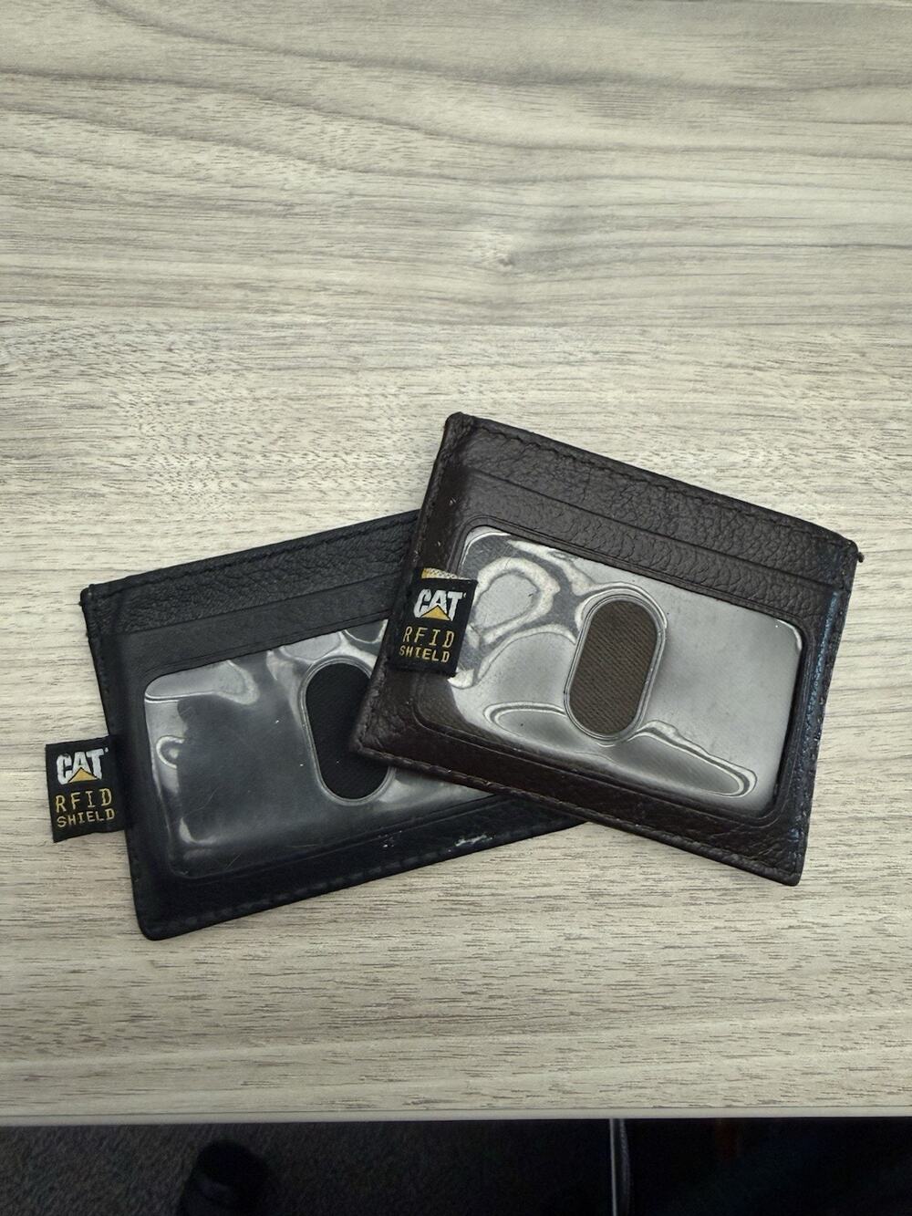 CAT Leather Wallet Set